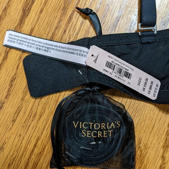 Victoria's Secret Dream Angels Lined Demi Double Bra with Feather Straps - Picture 4 of 5